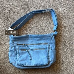New Bueno Collection light Blue Shoulder Bag Purse
